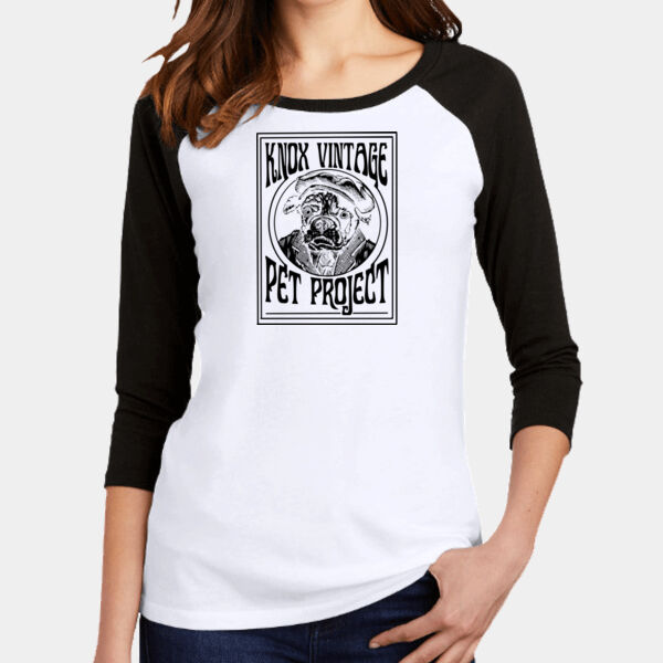 Legacy Black Print - Women's Perfect Tri ® 3/4 Sleeve Raglan Thumbnail