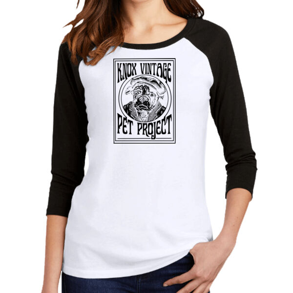 Legacy Black Print - Women's Perfect Tri ® 3/4 Sleeve Raglan Thumbnail