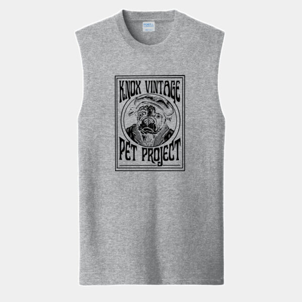 Legacy Black Print - Core Cotton Sleeveless Tee Thumbnail