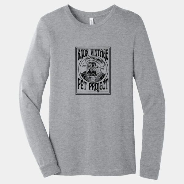 Legacy Black Print - Unisex Heather CVC Long Sleeve Tee Thumbnail