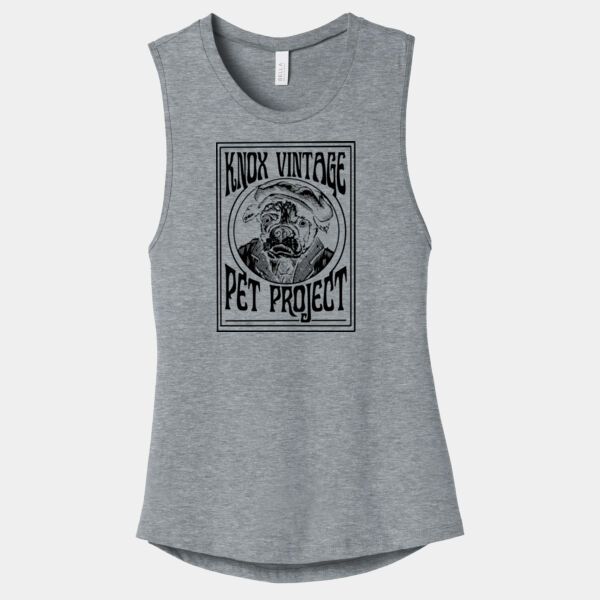 Legacy Black Print - Women's Jersey Muscle Tank Thumbnail