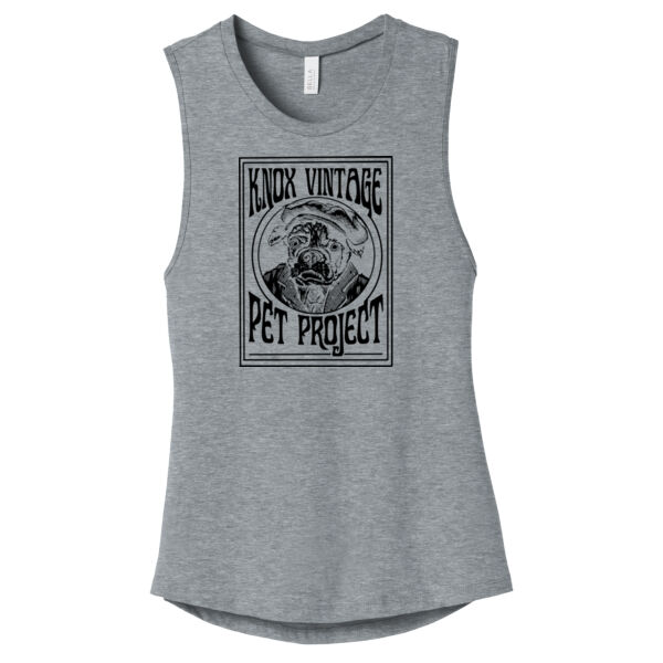 Legacy Black Print - Women's Jersey Muscle Tank Thumbnail