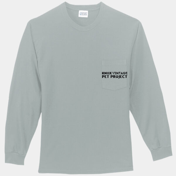 ODNT Printed pocket full back - Tall Long Sleeve Essential Pocket Tee Thumbnail