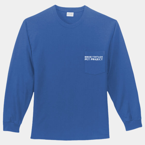 ODNT Printed front pocket full back - Long Sleeve Essential Pocket Tee Thumbnail