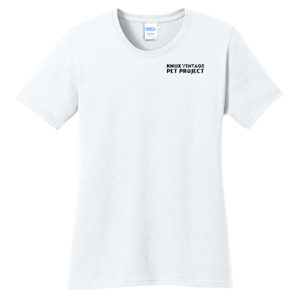 ODNT Printed front and back - Heavyweight Ring Spun Pocket Tee 2 - Ladies Core Cotton Tee Thumbnail