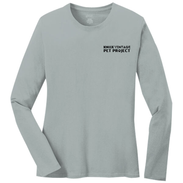 ODNT Printed front and back - Heavyweight Ring Spun Pocket Tee 2 - Ladies Long Sleeve Core Cotton Tee Thumbnail