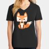 Ladies Core Cotton V-Neck Tee Thumbnail