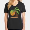 Ladies Core Cotton V-Neck Tee Thumbnail