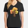 Ladies Core Cotton V-Neck Tee Thumbnail