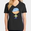 Ladies Core Cotton V-Neck Tee Thumbnail