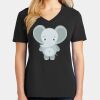 Ladies Core Cotton V-Neck Tee Thumbnail