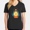 Ladies Core Cotton V-Neck Tee Thumbnail