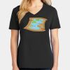 Ladies Core Cotton V-Neck Tee Thumbnail
