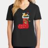 Ladies Core Cotton V-Neck Tee Thumbnail