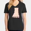 Ladies Core Cotton V-Neck Tee Thumbnail