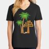 Ladies Core Cotton V-Neck Tee Thumbnail