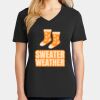 Ladies Core Cotton V-Neck Tee Thumbnail