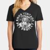 Ladies Core Cotton V-Neck Tee Thumbnail